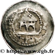 Denier - Stephen of Bar, France, 1120-1160 reverse image