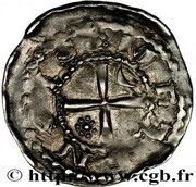 Denier - Frederick of Pluvoise, France, 1171-1173 reverse image