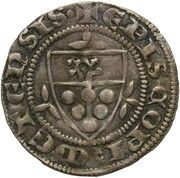 Double Denier - Louis, France, 1325-1327 reverse image