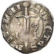 ¼ Groschen Spadin - Reynold of Bar, France, 1303-1320 reverse image