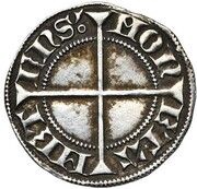 ⅓ Groschen - Theoderic V, France, 1365-1383 reverse image