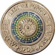 2 Dollars In the name of Elizabeth II; 6th Portrait - Lest We Forget - War Memorial Dome, Australia, 2023 reverse image