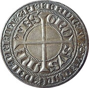 Groschen - Theoderic V, France, 1365-1383 reverse image