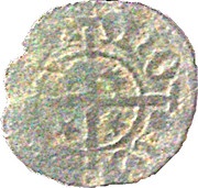 ¼ Denier or Angevine, France, 1456-1661 reverse image