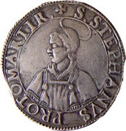 Thaler with bust of St. Stephen obverse image