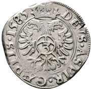 1 Groschen - Frederick I, France, 1585-1586 reverse image