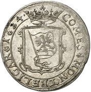 2 Schillings - Louis Frederick Basler, France, 1624-1625 reverse image
