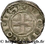 Denier - Odo of Burgundy, France, 1249-1262 reverse image