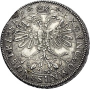 Thaler anonymous with lion, France, 1623 reverse image