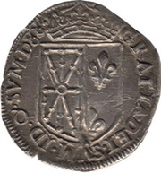 ¼ Ecu - Henry III, France, 1585-1589 reverse image
