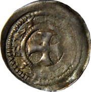 Denier - Thibaud II, France, 1281-1303 reverse image