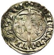 ¼ Groschen Spadin - Gaucher of Chatillon, Pretender, France, 1318-1322 reverse image
