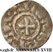 Obol - Immobilization in the name of Louis IV, France, 1100-1150 reverse image