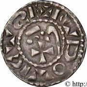 Denier - Immobilization in the name of Louis IV LVDOVICVS E obverse image