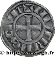 Denier - Matilda II, France, 1241-1257 reverse image