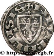 Denier - Robert of Dampierre, France, 1280-1296 reverse image