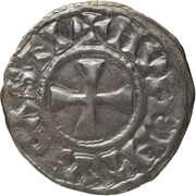 Denier - immobilization in the name of Ralph, France, 940-950 reverse image