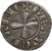 Denier anonymous, France, 1300-1340 reverse image