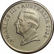 2 Dollars - Charles III 1st Portrait - Aboriginal Elder obverse image