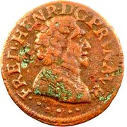 Double Tournois - Frederic Henry 3rd type obverse image