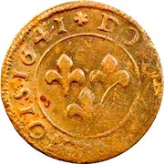 Double Tournois - Frederic Henry 5th type, France, 1640-1643 reverse image