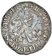 ½ Gros with knight - Bertrand III obverse image