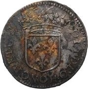 1⁄12 Ecu - William Henry three lilies, France, 1657-1661 reverse image
