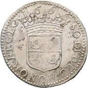 1⁄12 Ecu - William Henry shield of Orange and Nassau, France, 1665-1667 reverse image
