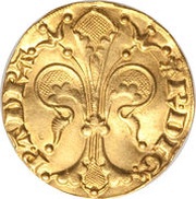 Gold Guilder - Raymond V, France, 1340-1393 obverse image