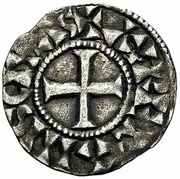 Denier - Hugh, France, 1010-1025 reverse image