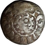 Denier In the name of Steven I, France, 1093-1186 reverse image