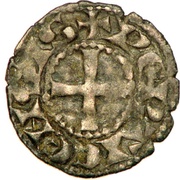 Obol anonymous, France, 1160-1180 reverse image