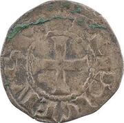 Denier anonymous crescent, France, 1180-1210 reverse image