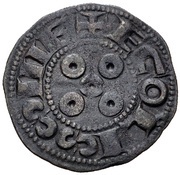 Denier in the name of Louis, France, 1100-1280 reverse image