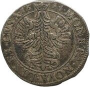 Teston - Henriette of Lorraine naked-head bust and alerion version, France, 1634 reverse image