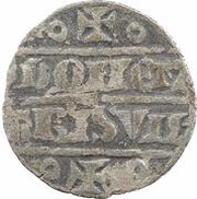 Denier - John of Nesle and Joan, France, 1254-1279 reverse image