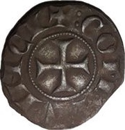 Obol with crown - Charles II, France, 1285-1309 reverse image