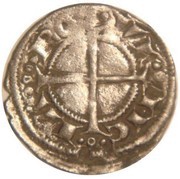 Denier anonymous of Marseille, France, 1186-1243 reverse image