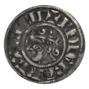 Denier Provencal Coronat - Charles I of Anjou obverse image