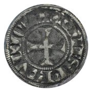 Denier Provencal Coronat - Charles I of Anjou, France, 1266-1277 reverse image