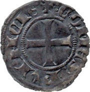Denier Provencal Coronat - Charles I of Anjou, France, 1277-1285 reverse image
