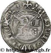 Double denier provençal - Jeanne de Naples, France, 1362-1382 reverse image