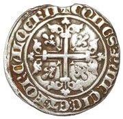 Silver Carlin - Robert of Anjou, France, 1309-1343 reverse image