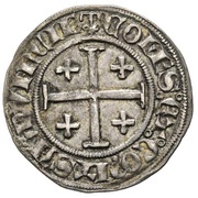 ½ Groschen - Joanna I and Louis I, France, 1349-1362 reverse image