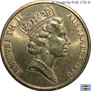 5 Dollars - Elizabeth II 3rd Portrait - ANZAC 75 Years obverse image