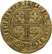 ½ Gold Ecu - Rene of Anjou, France, 1434-1480 reverse image