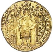 Franc on foot - Joanna I 2nd type obverse image
