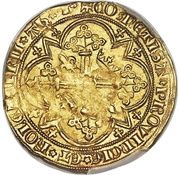 Franc on foot - Joanna I 2nd type, France, 1362-1382 reverse image