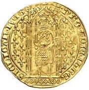 Franc on foot - Joanna I 5th type obverse image