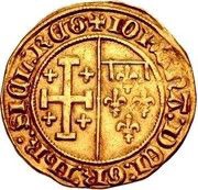 Gold Florin of Provence - Joanna I IOHANA DEI GR IhR SICIL REG, France, 1372 obverse image